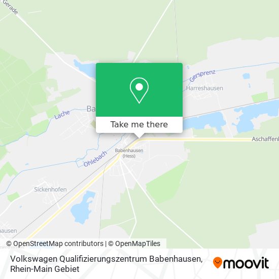 Volkswagen Qualifizierungszentrum Babenhausen map