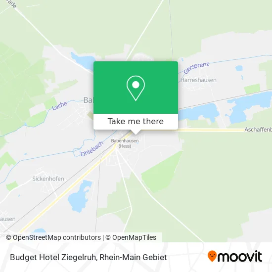 Карта Budget Hotel Ziegelruh
