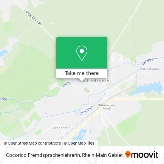 Карта Cocorico Fremdsprachenlehrerin