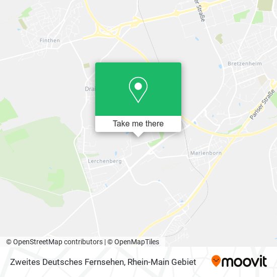 Zweites Deutsches Fernsehen map