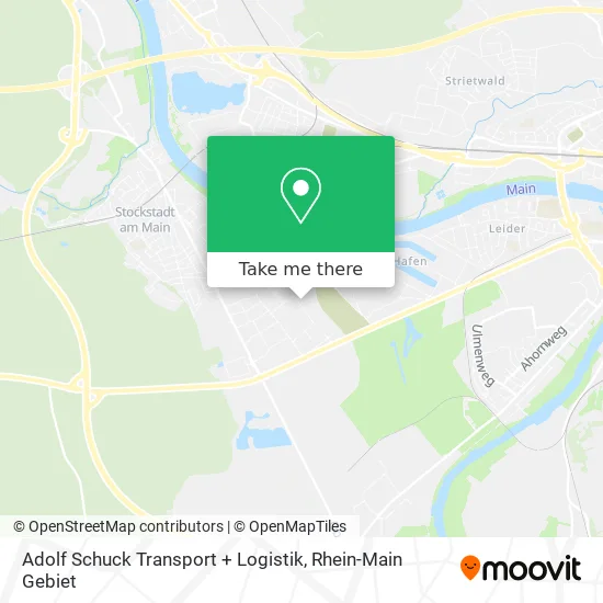 Карта Adolf Schuck Transport + Logistik