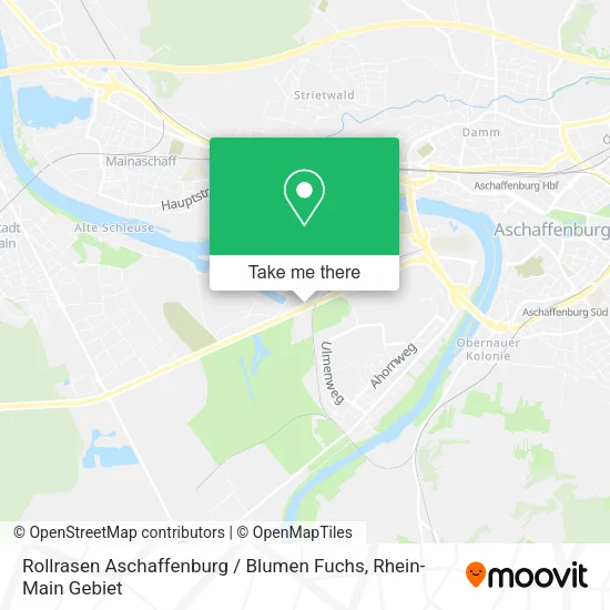 Карта Rollrasen Aschaffenburg / Blumen Fuchs