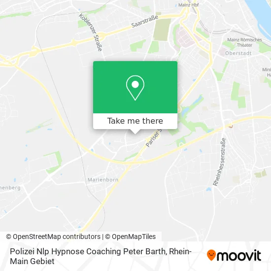 Карта Polizei Nlp Hypnose Coaching Peter Barth