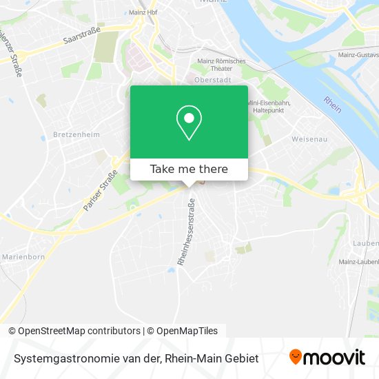 Systemgastronomie van der map