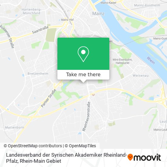 Карта Landesverband der Syrischen Akademiker Rheinland-Pfalz