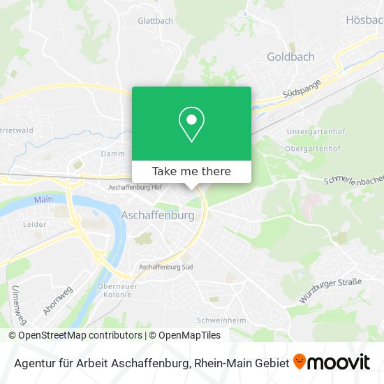 Agentur für Arbeit Aschaffenburg map