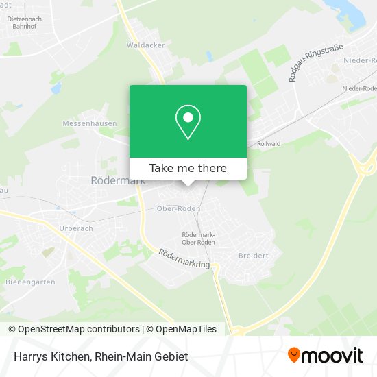 Harrys Kitchen map