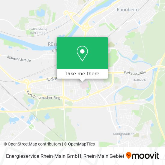 Карта Energieservice Rhein-Main GmbH