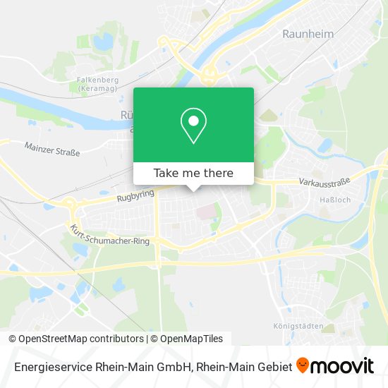 Карта Energieservice Rhein-Main GmbH