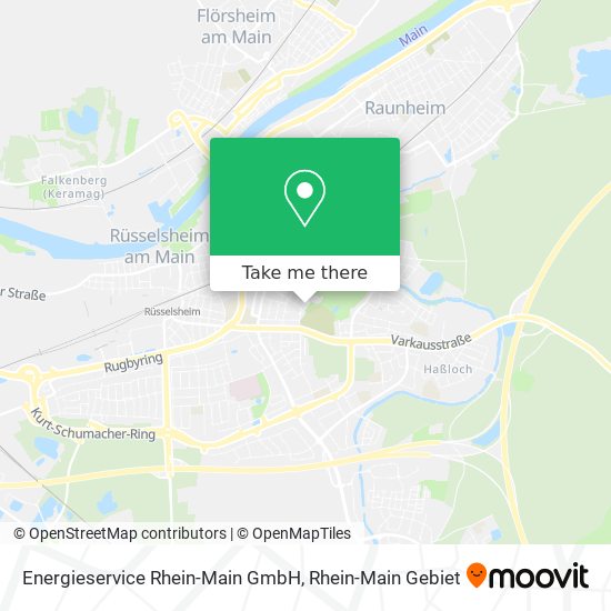 Energieservice Rhein-Main GmbH map