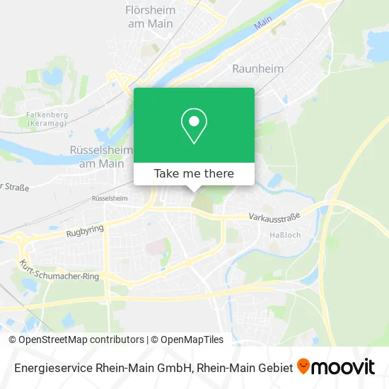 Карта Energieservice Rhein-Main GmbH