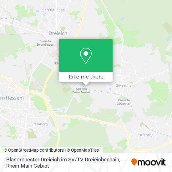 Blasorchester Dreieich im SV / TV Dreieichenhain map