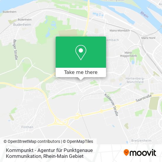 Kommpunkt - Agentur für Punktgenaue Kommunikation map