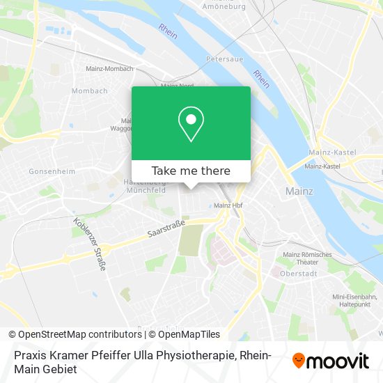 Praxis Kramer Pfeiffer Ulla Physiotherapie map