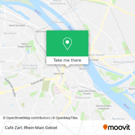 Café Zart map