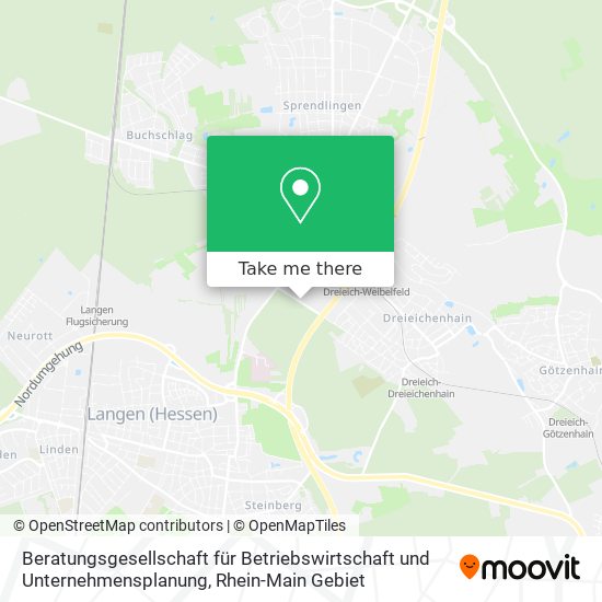 Beratungsgesellschaft für Betriebswirtschaft und Unternehmensplanung map