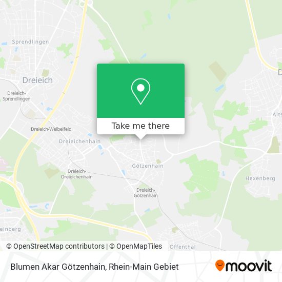 Blumen Akar Götzenhain map