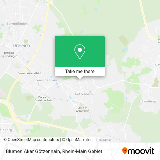 Карта Blumen Akar Götzenhain