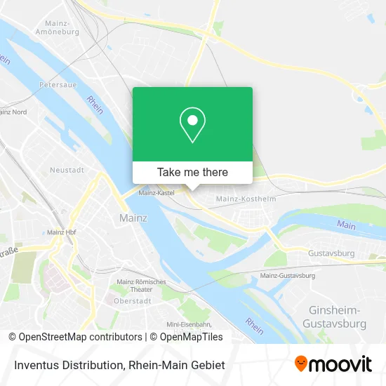 Inventus Distribution map