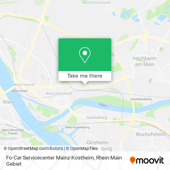 Карта Fo-Car Servicecenter Mainz-Kostheim