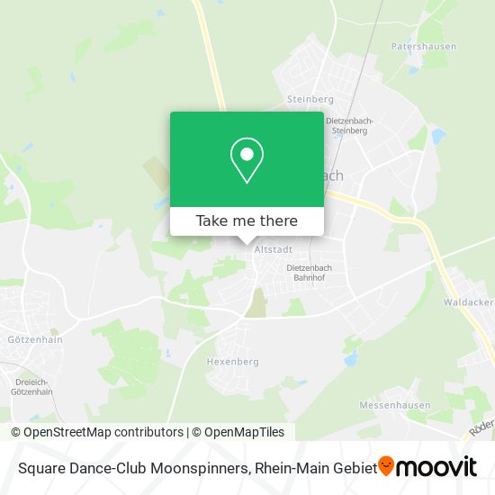 Square Dance-Club Moonspinners map