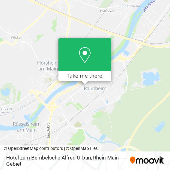 Hotel zum Bembelsche Alfred Urban map