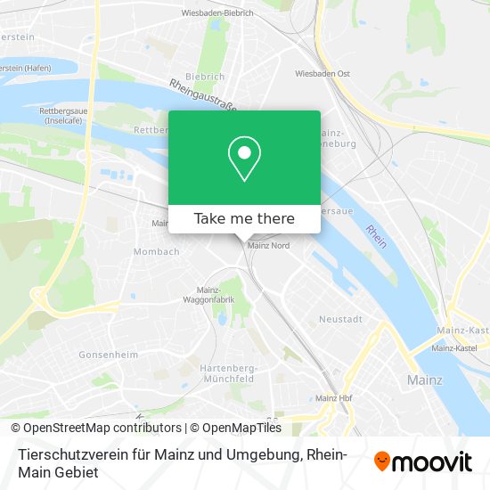Tierschutzverein für Mainz und Umgebung map