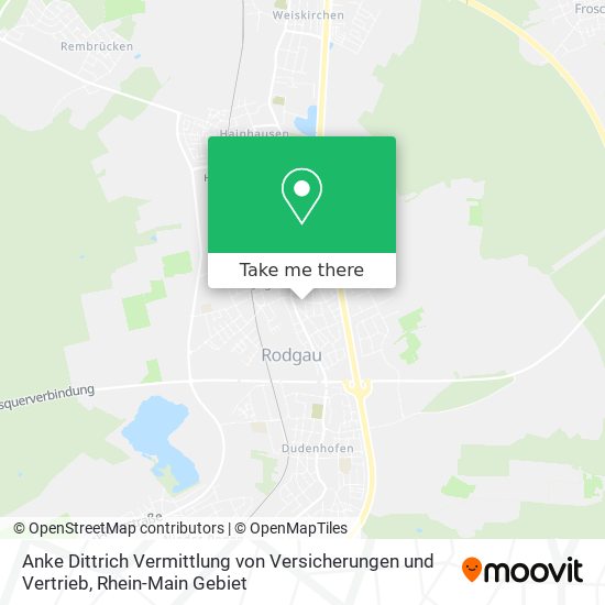 Anke Dittrich Vermittlung von Versicherungen und Vertrieb map
