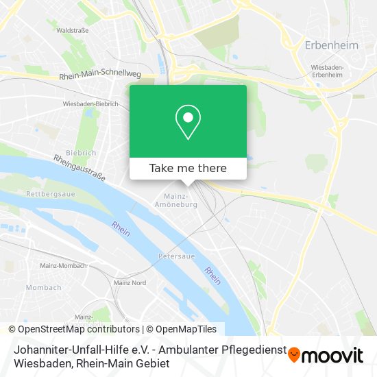 Johanniter-Unfall-Hilfe e.V. - Ambulanter Pflegedienst Wiesbaden map