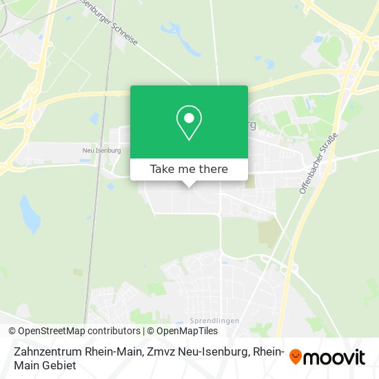 Zahnzentrum Rhein-Main, Zmvz Neu-Isenburg map