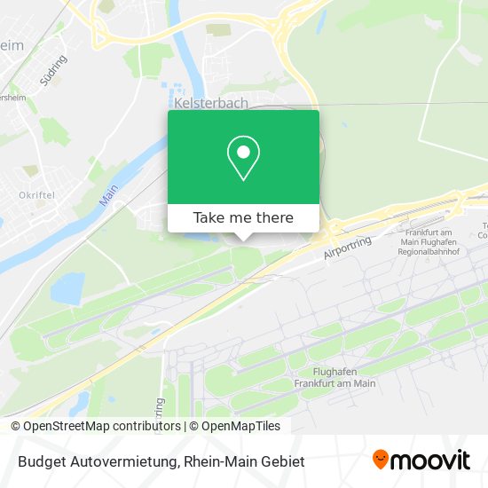 Budget Autovermietung map