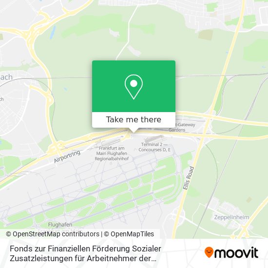 Fonds zur Finanziellen Förderung Sozialer Zusatzleistungen für Arbeitnehmer der Flugsicherung map