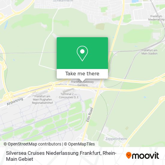 Silversea Cruises Niederlassung Frankfurt map