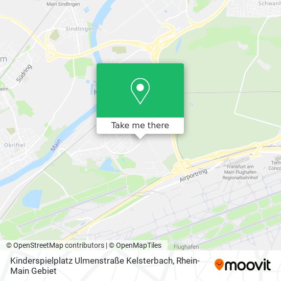 Карта Kinderspielplatz Ulmenstraße Kelsterbach