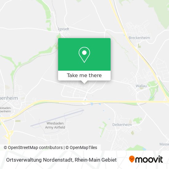 Карта Ortsverwaltung Nordenstadt