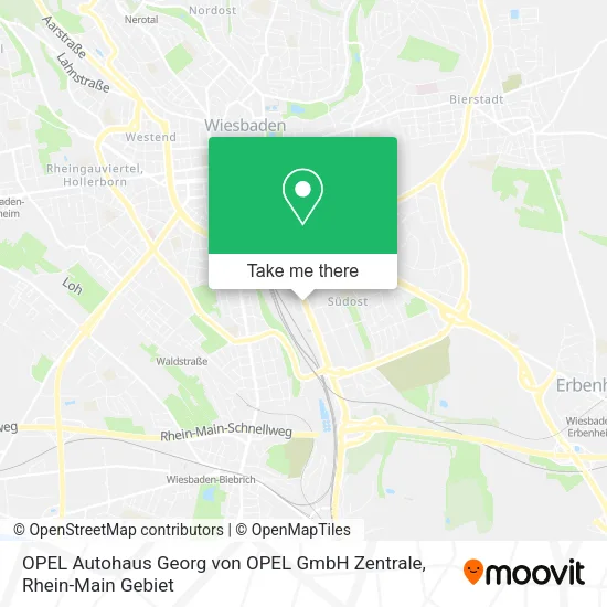 Карта OPEL Autohaus Georg von OPEL GmbH Zentrale