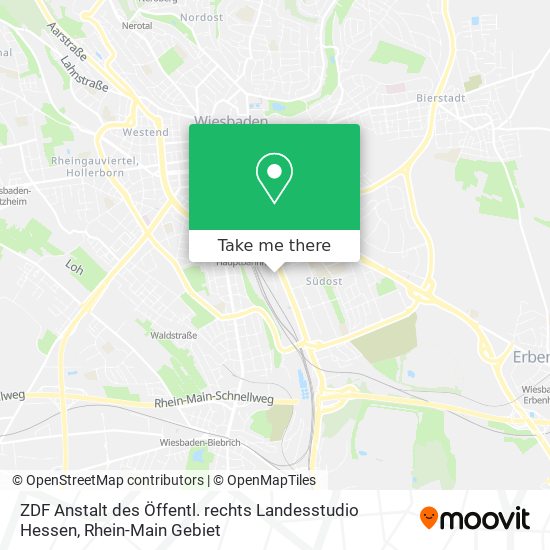 ZDF Anstalt des Öffentl. rechts Landesstudio Hessen map