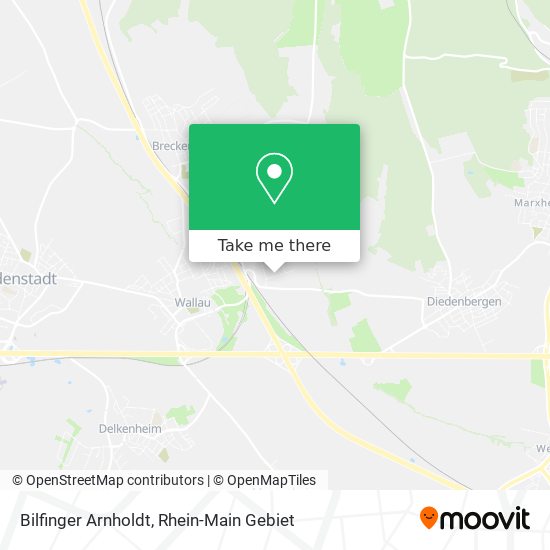 Bilfinger Arnholdt map