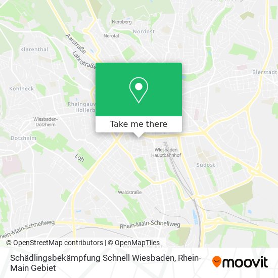 Schädlingsbekämpfung Schnell Wiesbaden map