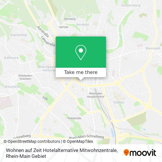 Wohnen auf Zeit Hotelalternative Mitwohnzentrale map