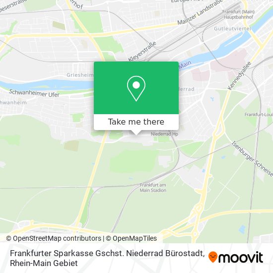 Frankfurter Sparkasse Gschst. Niederrad Bürostadt map