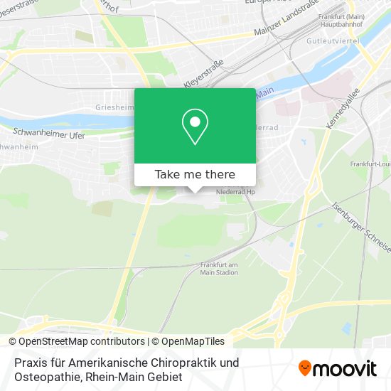 Praxis für Amerikanische Chiropraktik und Osteopathie map