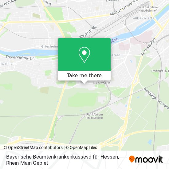 Bayerische Beamtenkrankenkassevd für Hessen map