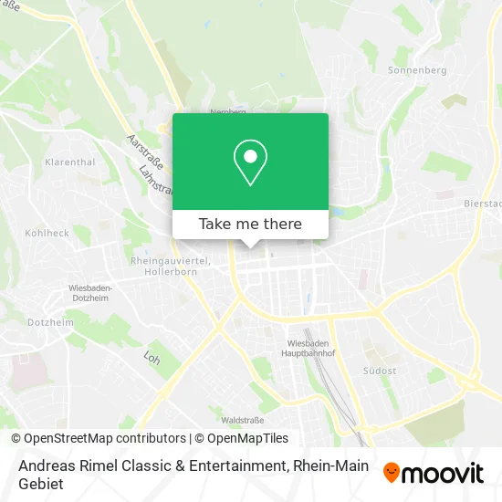 Карта Andreas Rimel Classic & Entertainment