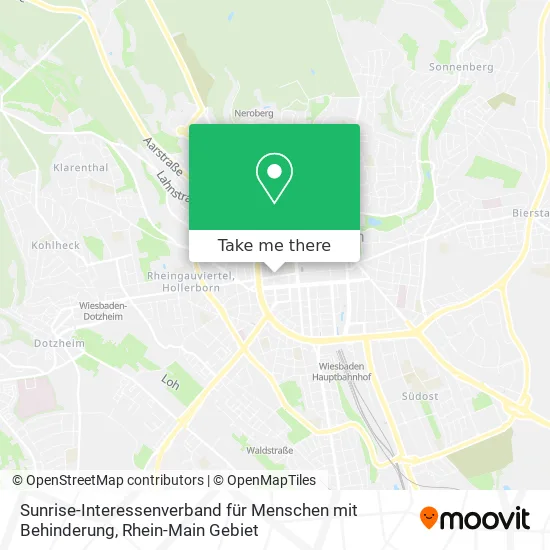Карта Sunrise-Interessenverband für Menschen mit Behinderung