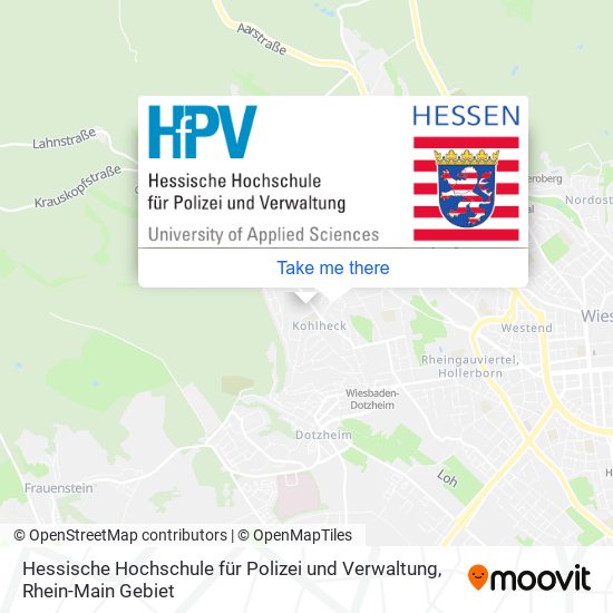 Карта Hessische Hochschule für Polizei und Verwaltung