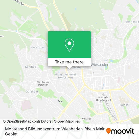 Карта Montessori Bildungszentrum Wiesbaden