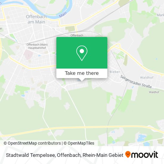 Stadtwald Tempelsee, Offenbach map