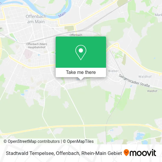 Карта Stadtwald Tempelsee, Offenbach