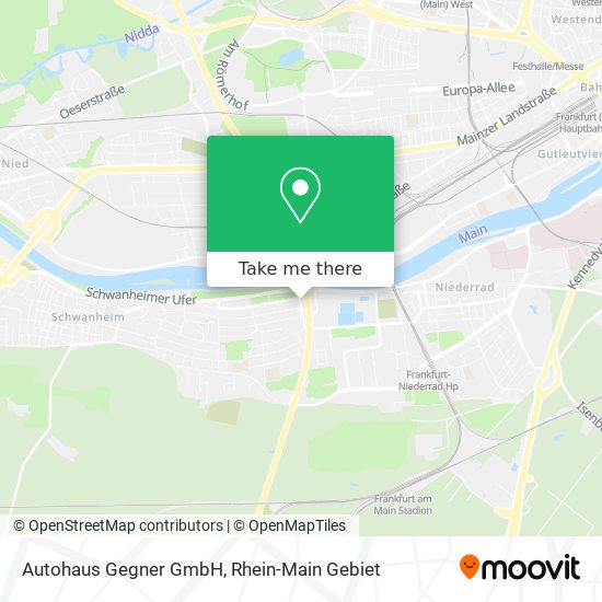 Autohaus Gegner GmbH map